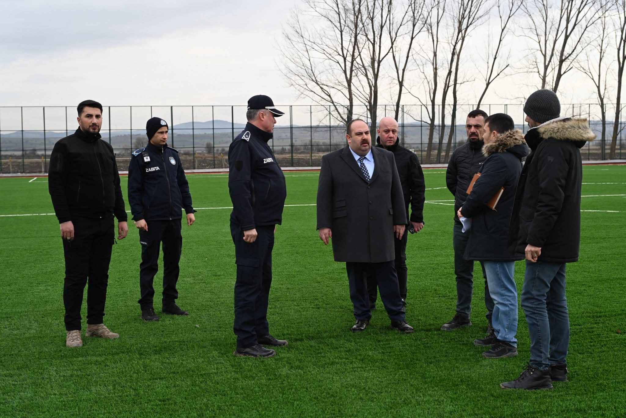 Başkan Hamamcı spor kompleksini inceledi