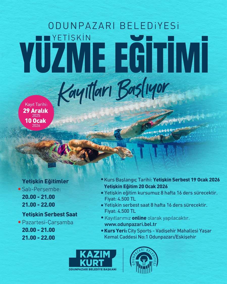 Odunpazarı’nda yüzme eğitimi heyecanı