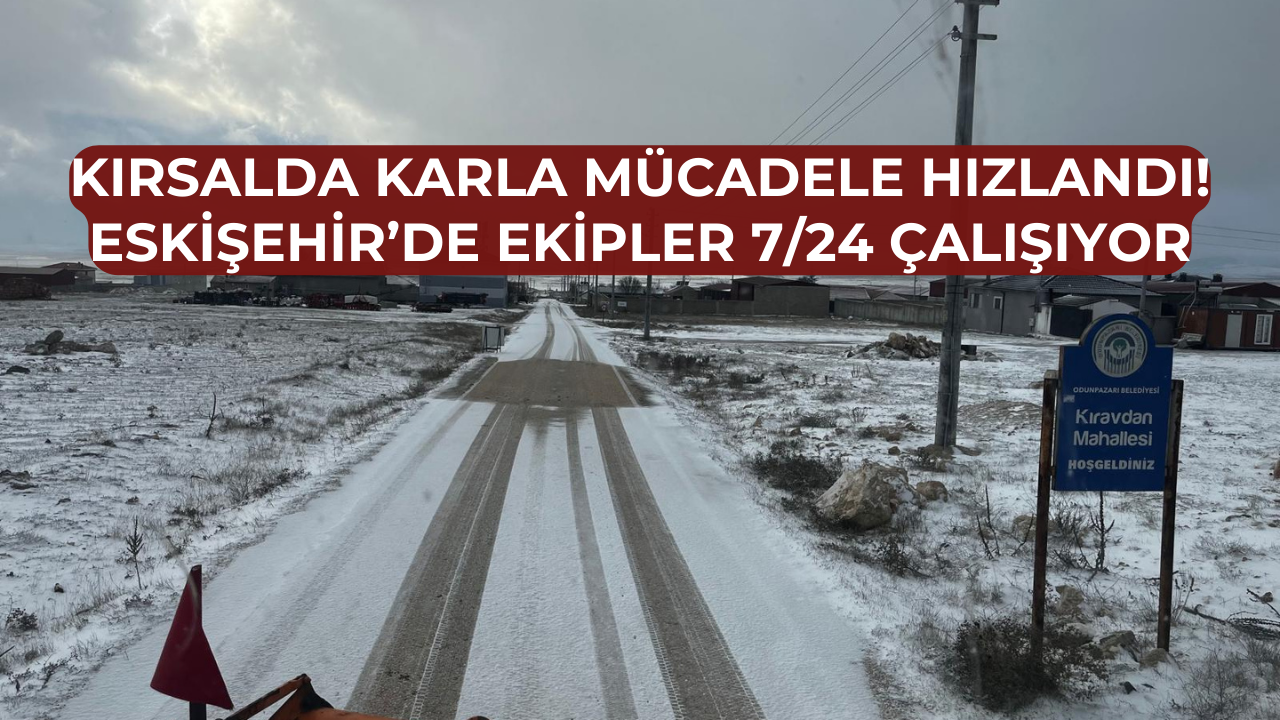 Kar yağdı, ekipler sahaya indi!