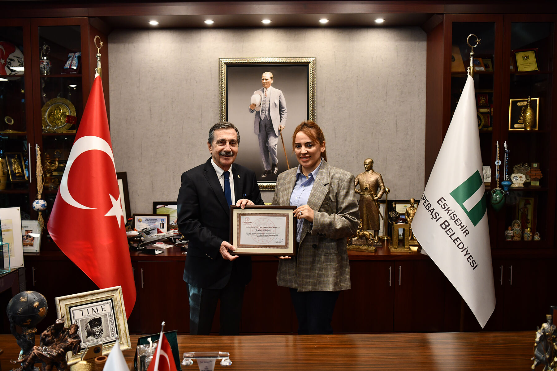 Tepebaşı Belediyesi'ne "Sağlığı Geliştiren Belediye" unvanı verildi