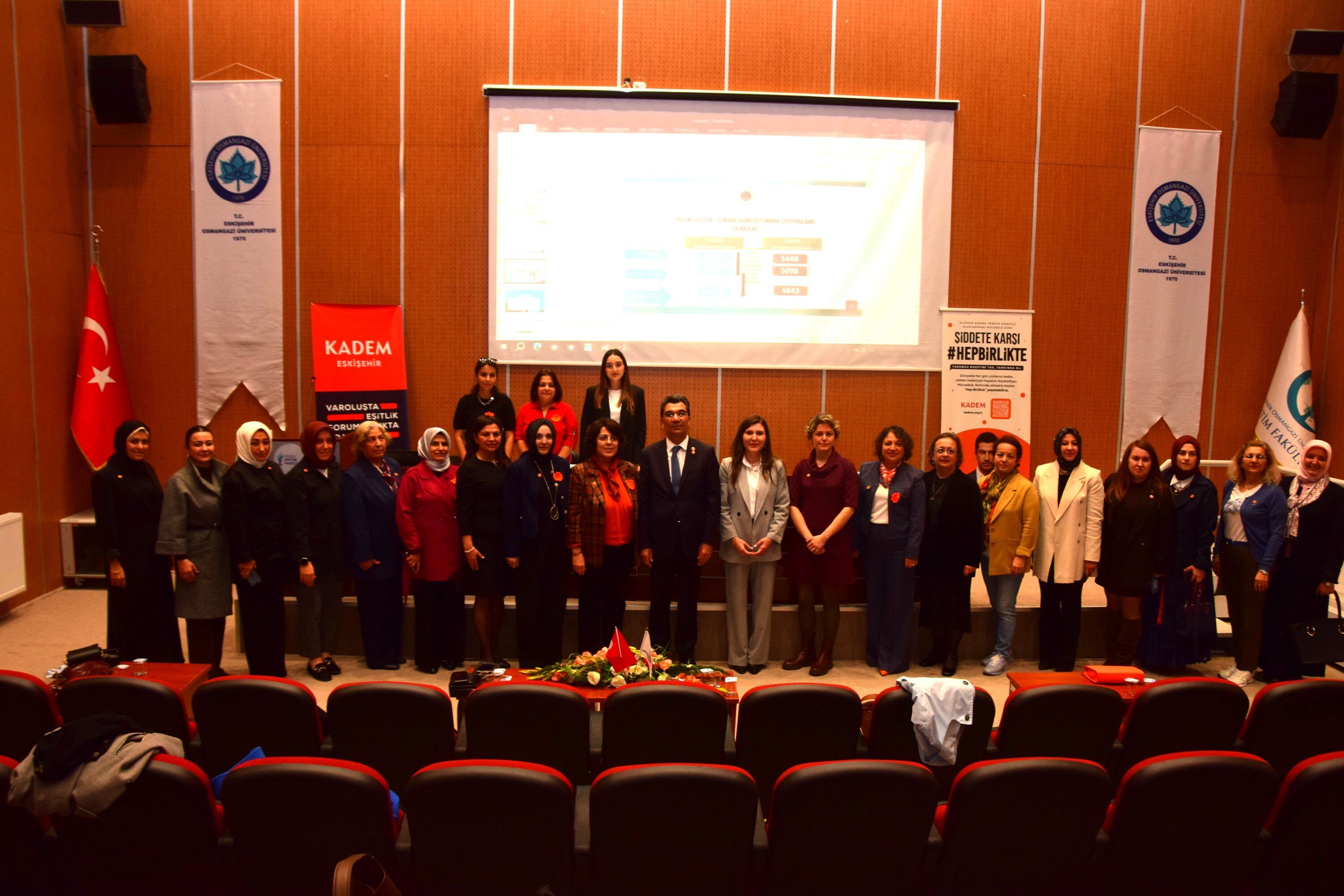 ESOGÜ’de Kadına Yönelik Şiddetle Mücadele Etkinliği Düzenlendi