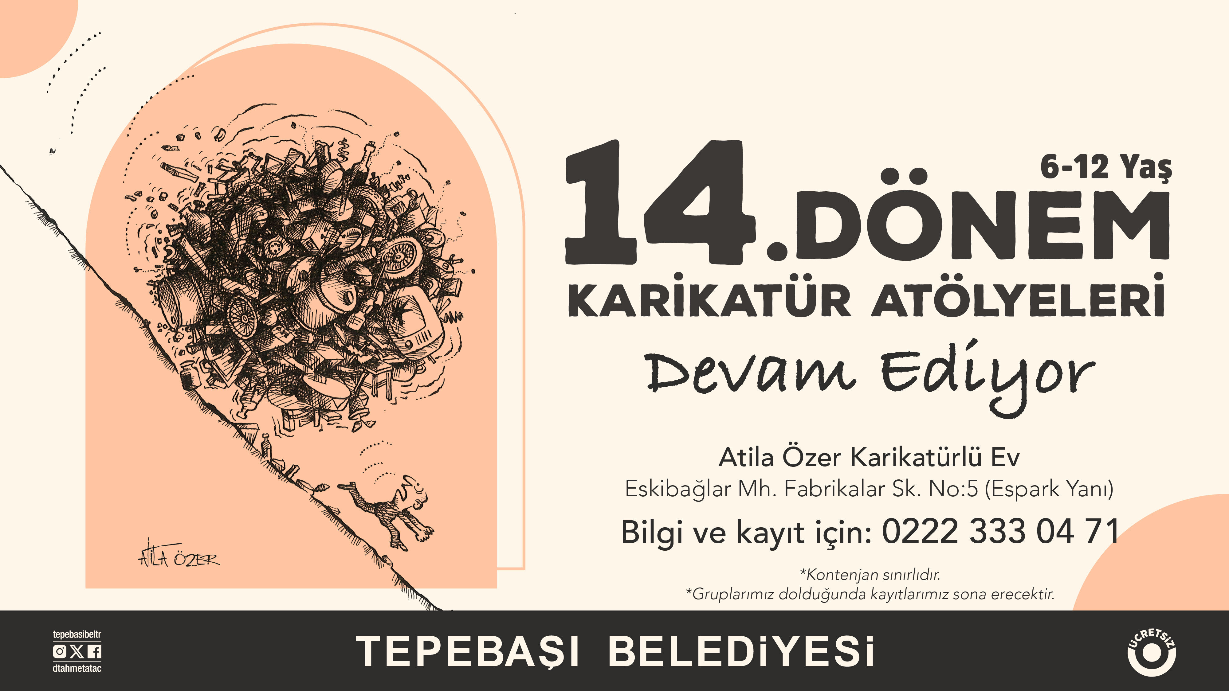 Karikatür Atölyelerine Kayıtlar Sürüyor