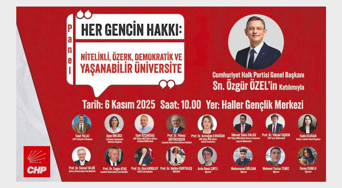 Özgür Özel Eskişehir’de düzenlenecek panele katılacak