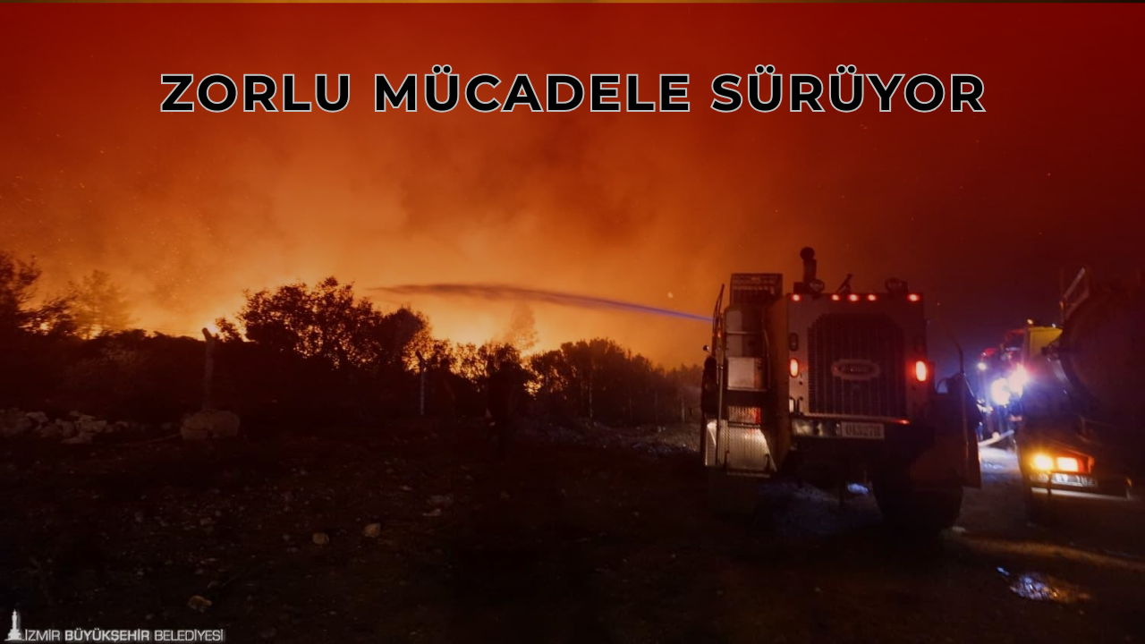 Buca’da Başlayan Yangın Sarnıç’a Ulaştı