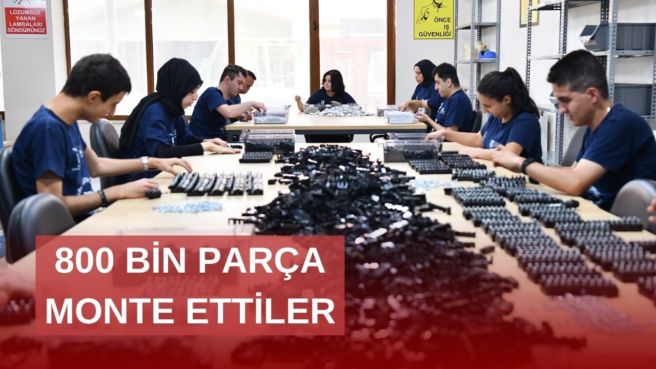 Engelliler Montaj Atölyesi'nde 800 Bin parça monte edildi