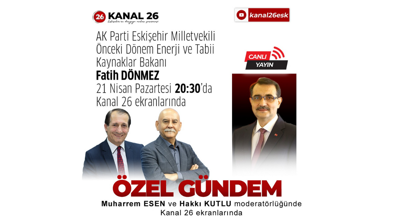 Fatih Dönmez Kanal 26 Ekranlarında!