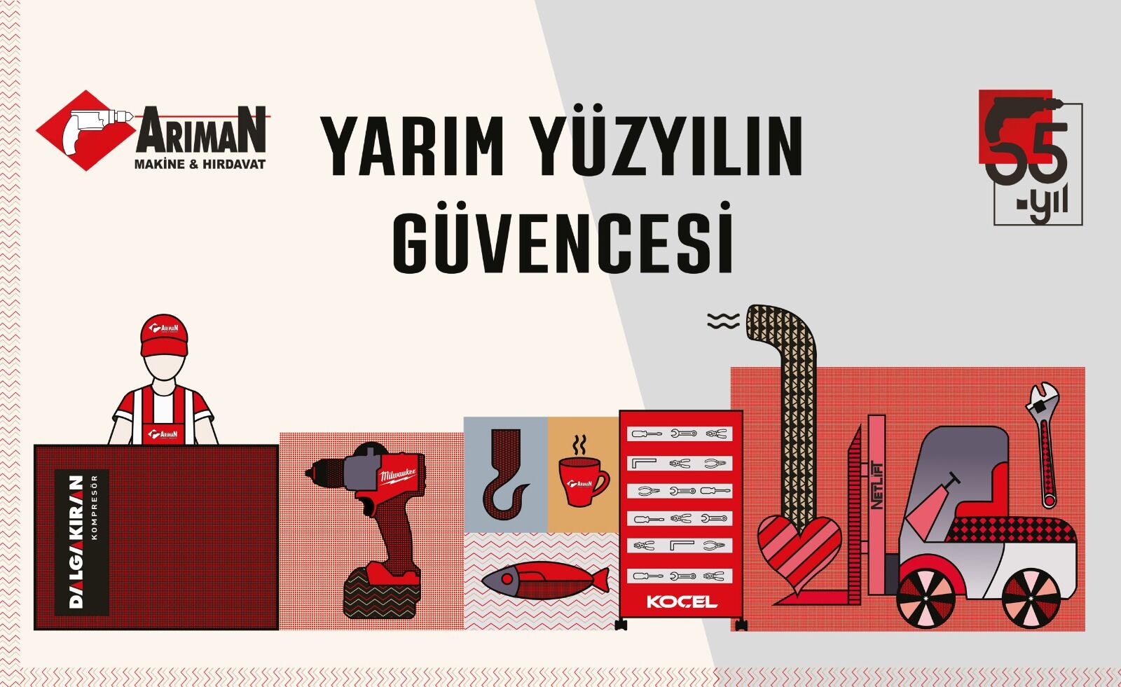 Arıman Makine ve Hırdavat 55. Yılını Kutluyor