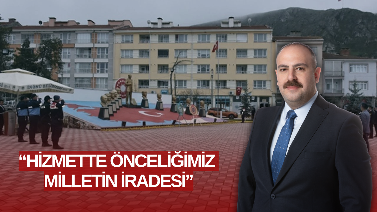 İnönü halkı başkanının yanında