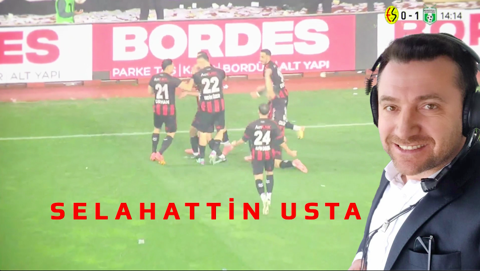 Kırmızı Şimşeklerin maçını Selahattin Usta anlatacak