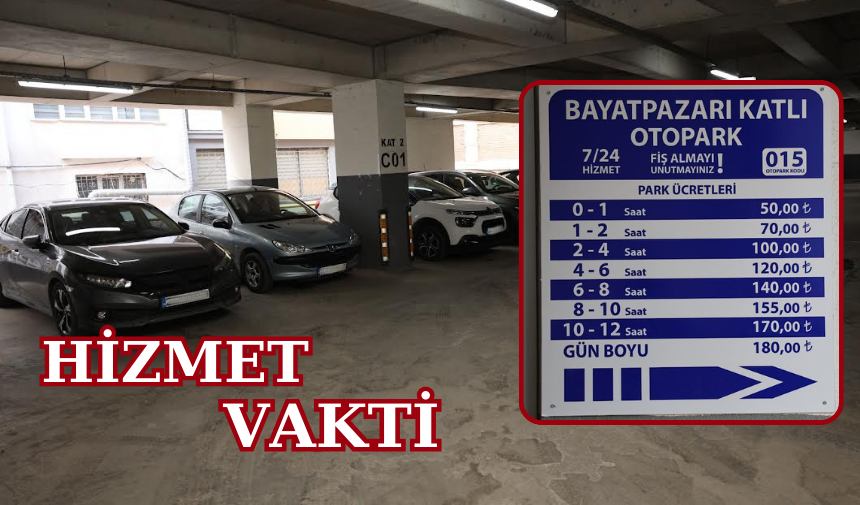 Otopark Büyükşehir Belediyesi işletmesine geçti