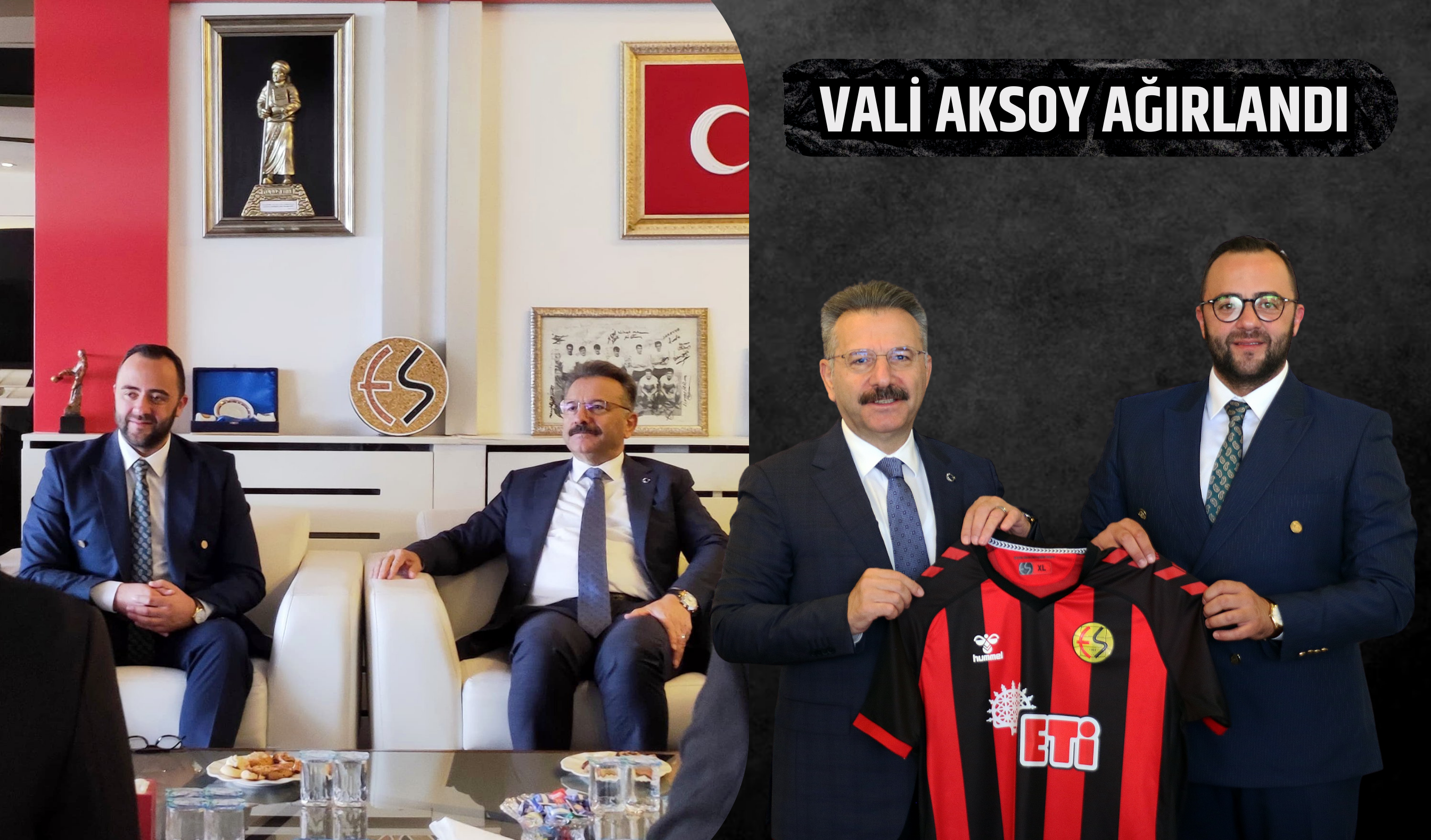 Vali Aksoy'dan Eskişehirspor'a ziyaret
