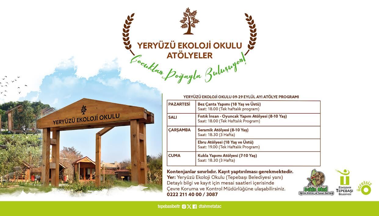 Eylül ayı atölyeleri başlıyor