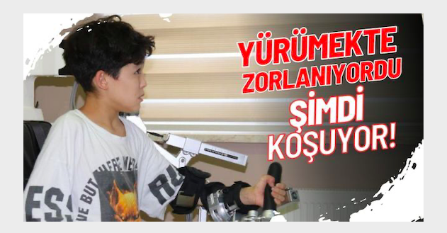 Yürümekte zorlanıyordu, şimdiyse koşuyor!