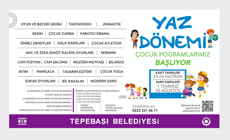 Çocuk programları için kayıtlar başlıyor