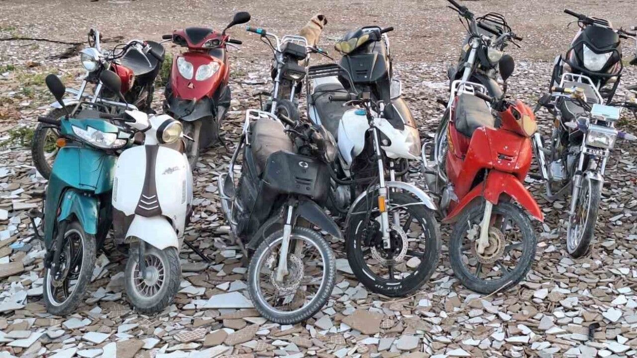 Çalıntı 14 motosiklet bulundu, 10 şüpheli yakalandı