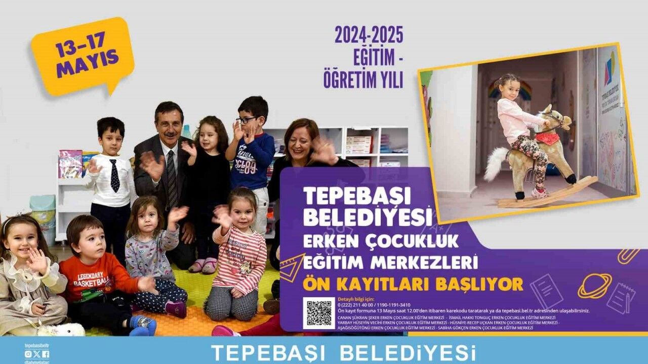 Erken çocukluk eğitim merkezleri ön kayıtları başlıyor