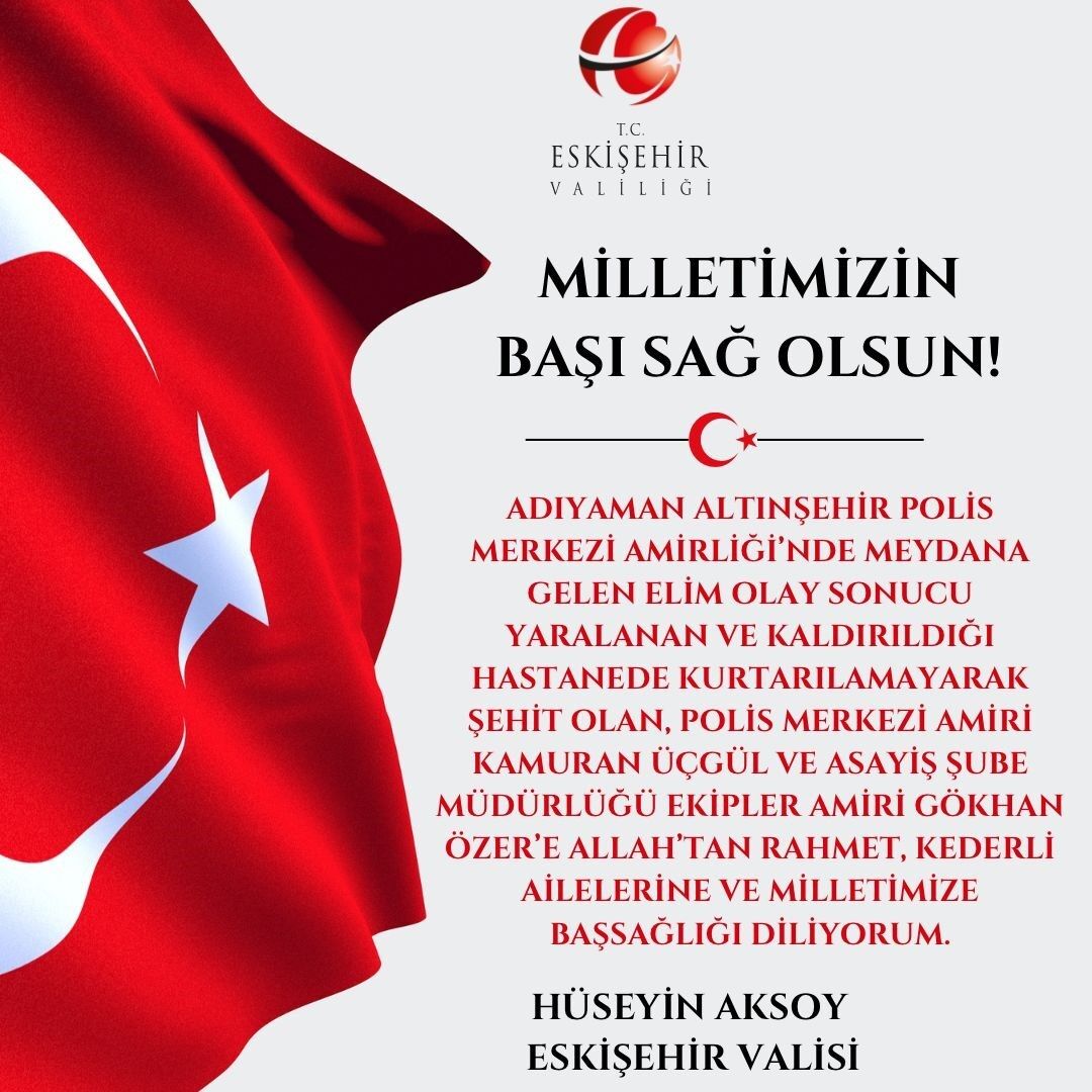 Vali Aksoy’dan Adıyaman’daki olayla ilgili baş sağlığı mesajı