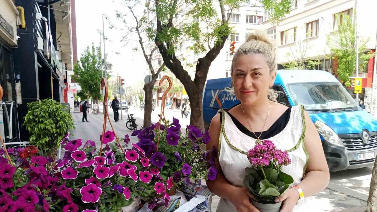 Havaların ısınmasıyla birlikte yazlık çiçek satışları başladı