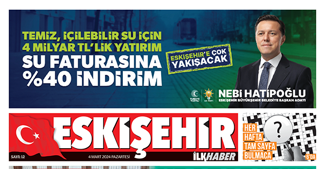 Eskişehir İlk Haber'in yeni sayısı yayınlandı