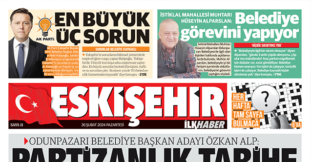 Eskişehir İlk Haber'in yeni sayısı yayınlandı