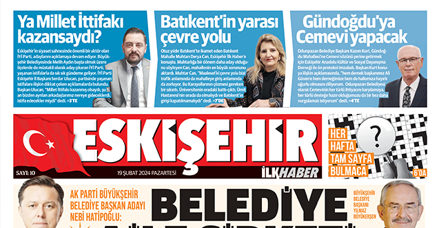 Eskişehir İlk Haber'in yeni sayısı yayınlandı