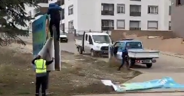 Hatipoğlu'nun propaganda afişleri neden söküldü?