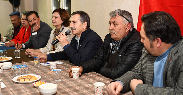 Başkan Ataç ve Ünlüce mahalle ziyaretlerini sürdürüyor