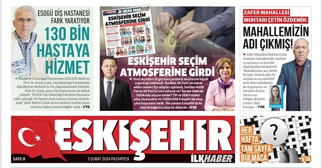Eskişehir İlk Haber'in yeni sayısı yayınlandı