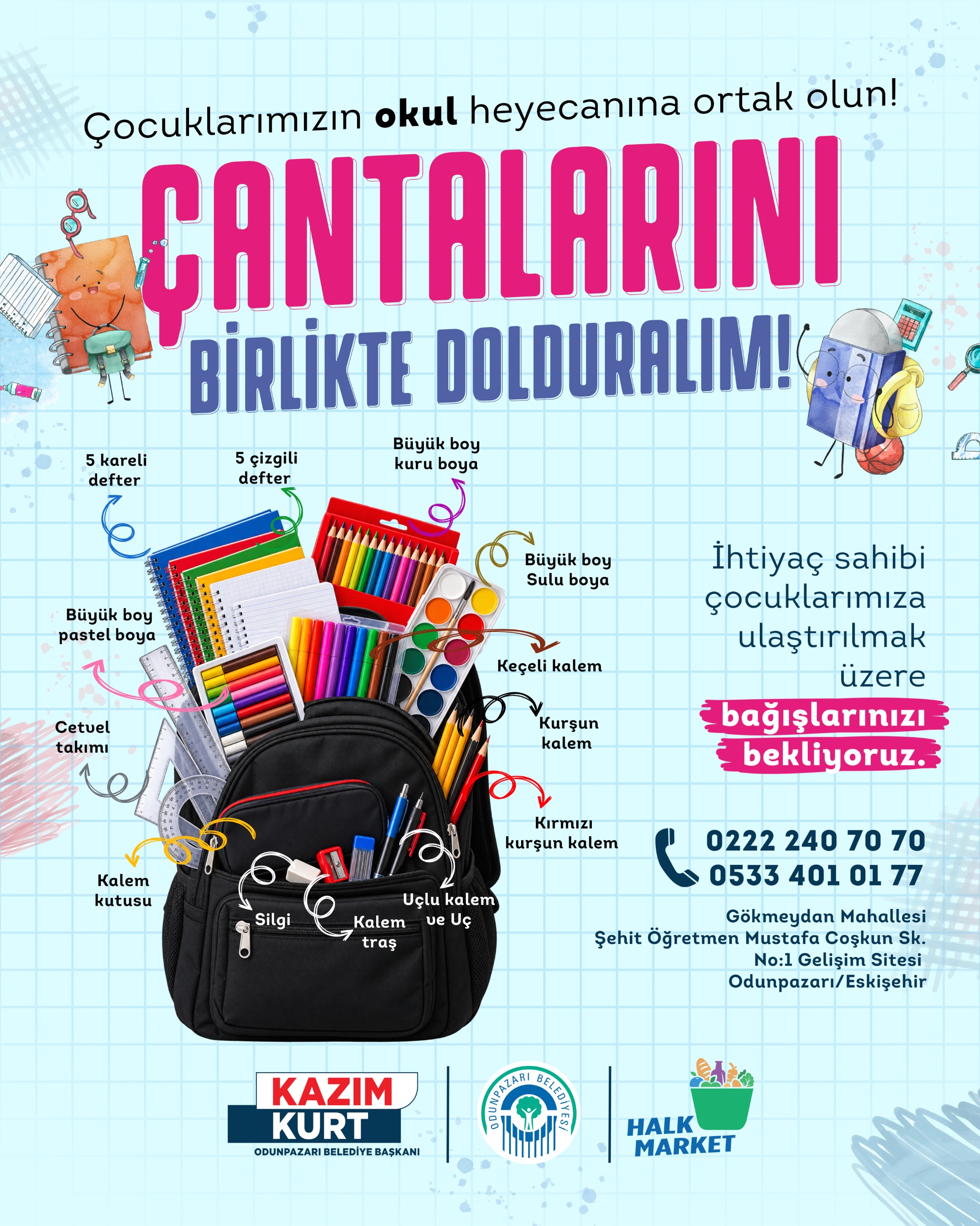 Halk Market’ten Öğrencilere Kırtasiye Destek Kampanyası (1)