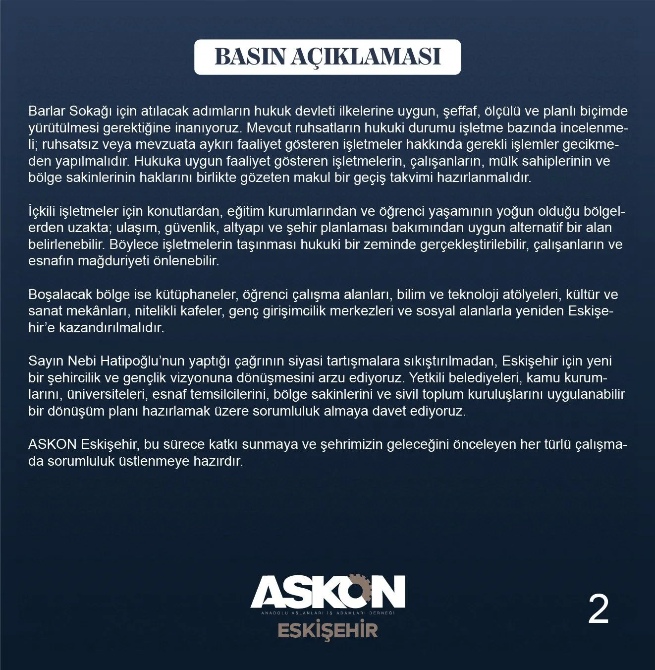 Barlar Sokağı İçin ASKON’dan Dikkat Çeken Öneri (1) Barlar Sokağı İçin ASKON’dan Dikkat Çeken Öneri (1)