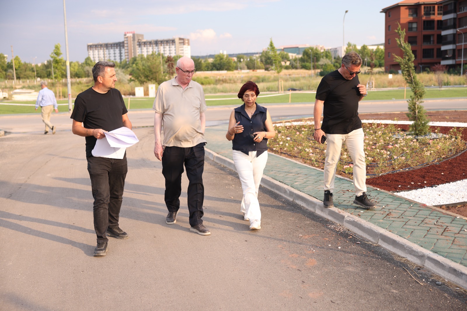Odunpazarı'nda yeni park alanı için çalışmalar hız kesmeden sürüyor