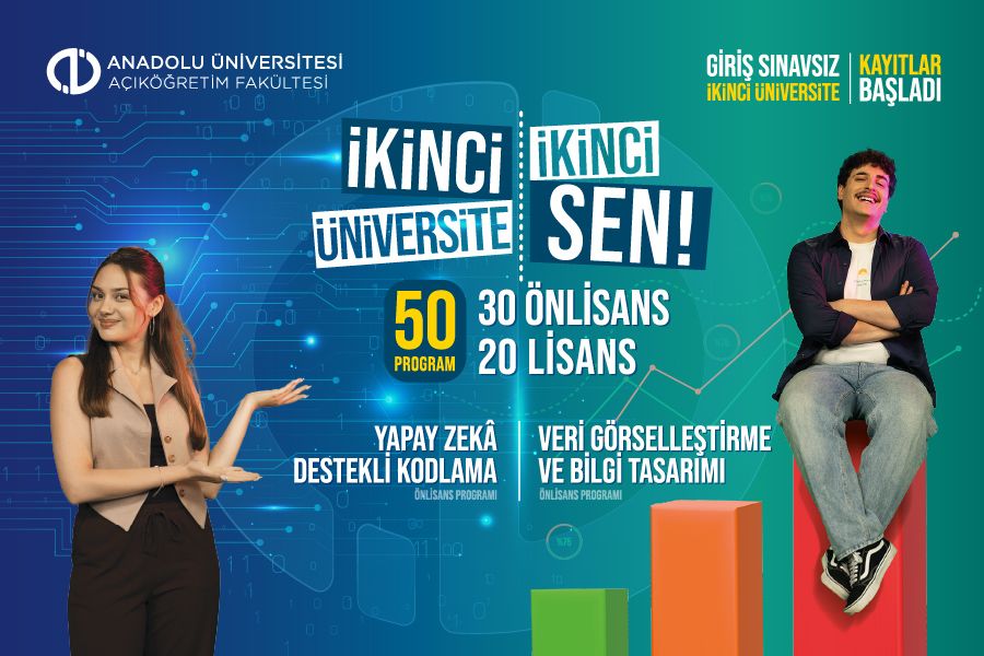 Anadolu Üniversitesi İkinci Üniversite Başvuruları Başladı