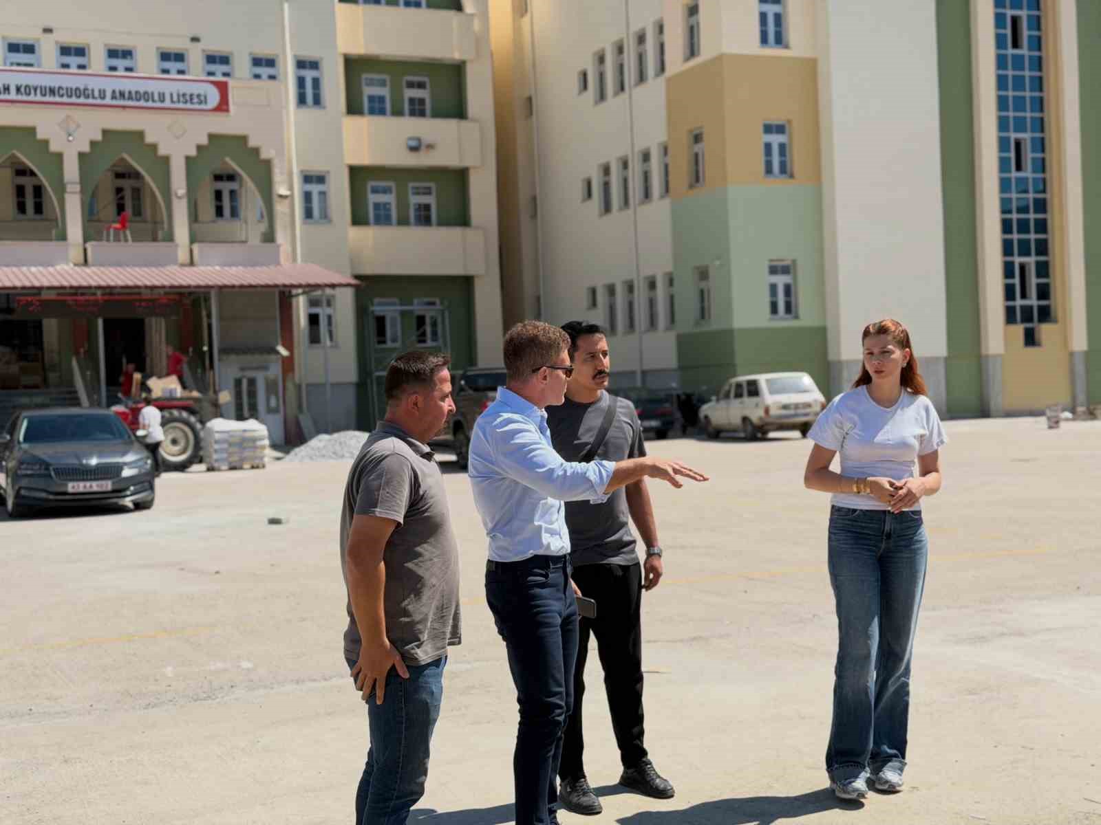 Simav’da eğitim yatırımları yerinde incelendi