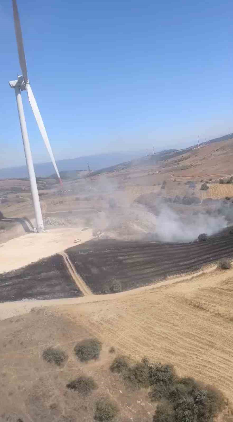 Eskişehir’deki anız yangını ekipleri harekete geçirdi