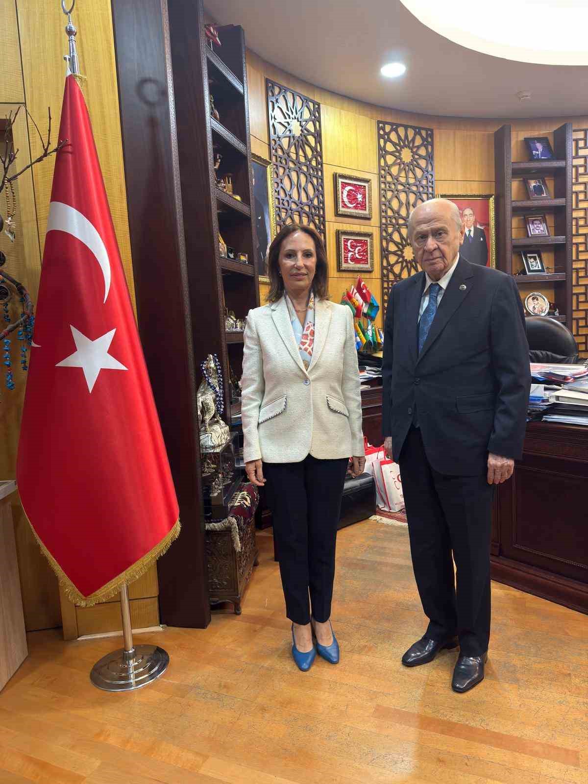 KUTSO Başkanı Argat, MHP Genel Başkanı Bahçeli’yi ziyaret etti