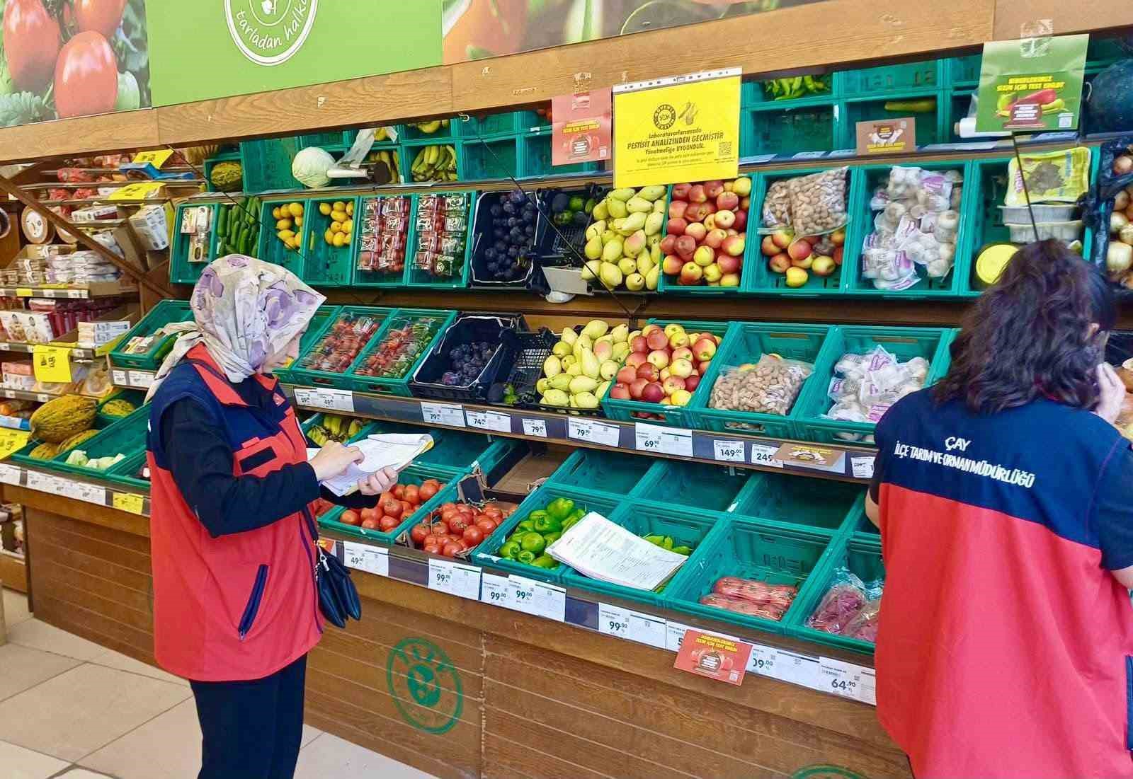 Marketlere yönelik TÜFİS denetimi yapıldı