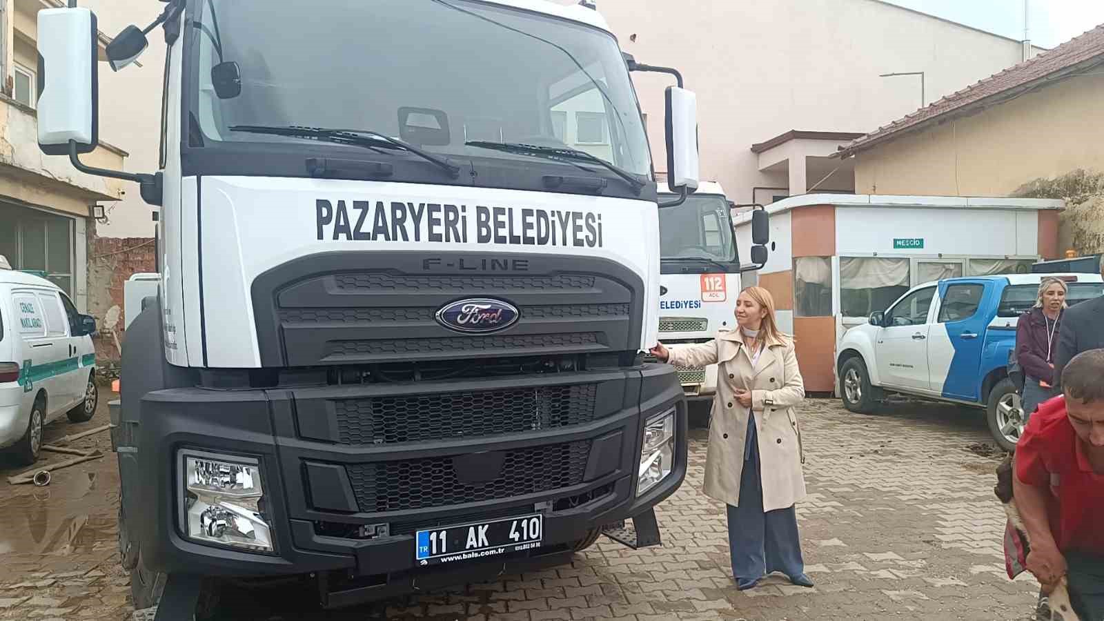 Pazaryeri Belediyesi araç filosunu güçlendirdi