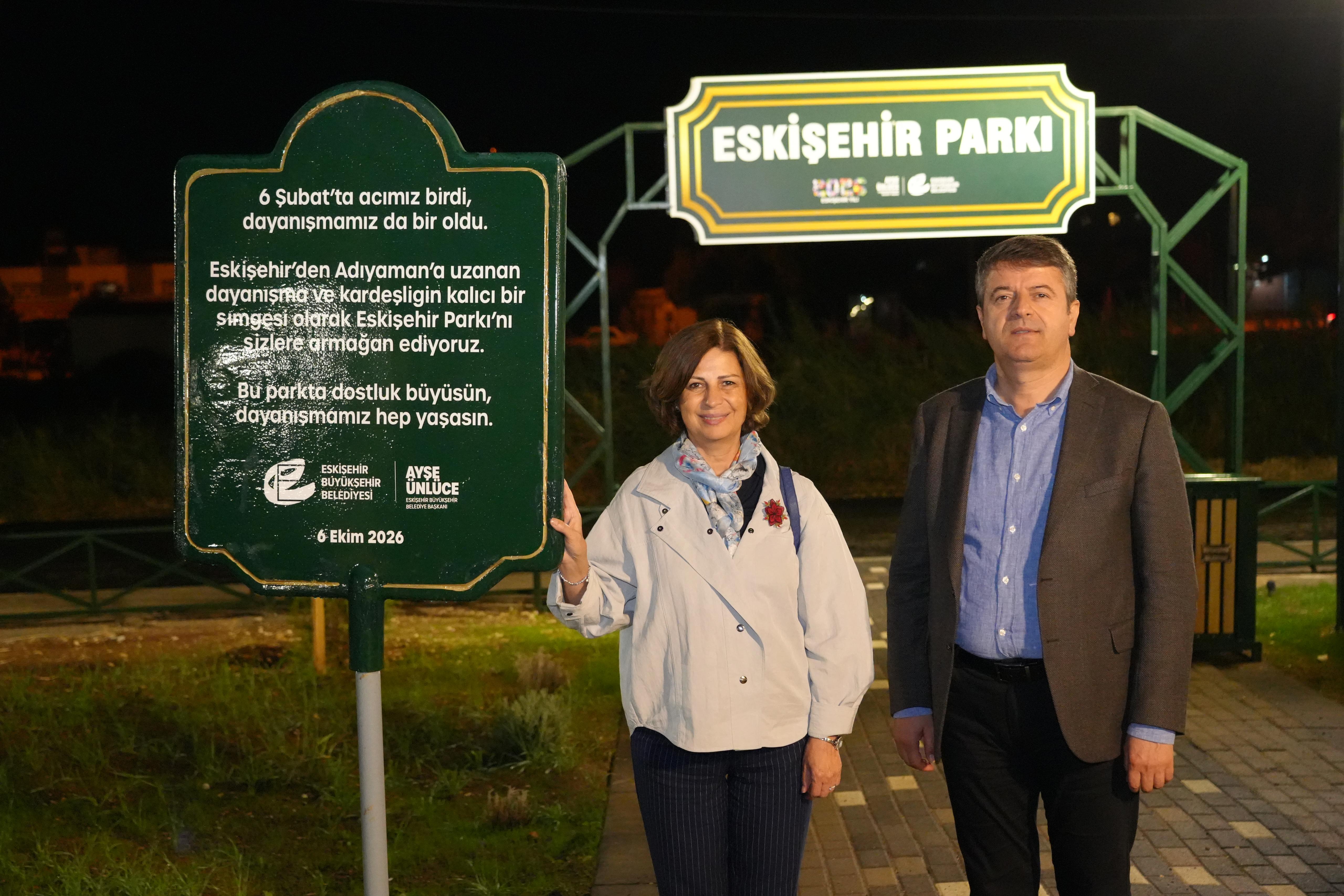 Eskişehir’in Dostluk Eli Adıyaman’da: Eskişehir Park Açıldı