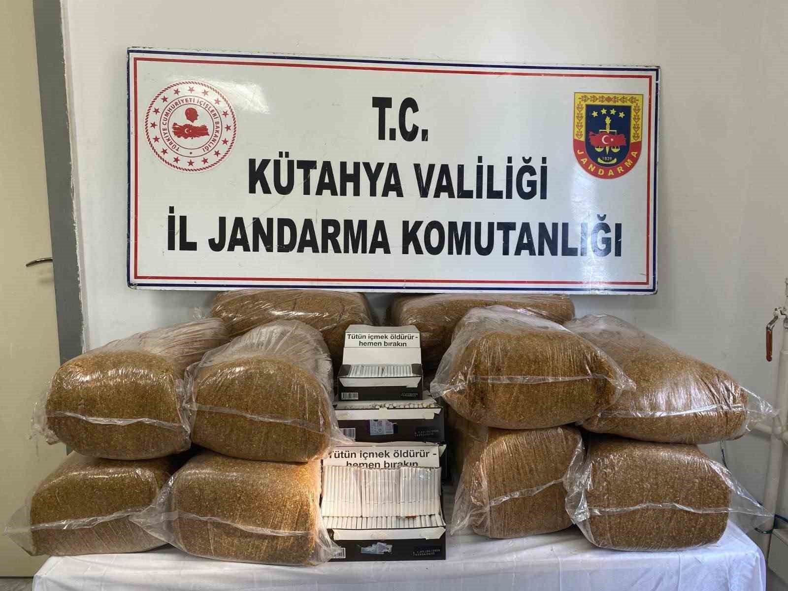 Kütahya’da jandarmadan kaçakçılık operasyonu