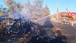 Hisarcık’ta otluk yangını: 3 hektarlık alan zarar gördü