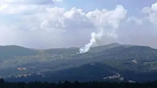Hisarcık’ta ormana sıçrayan yangında 6 dekar alan zarar gördü