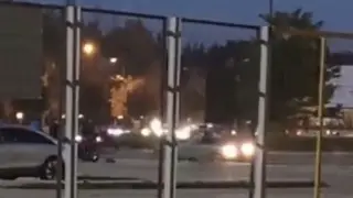 Eskişehir’de otomobilin drift anı kamerada