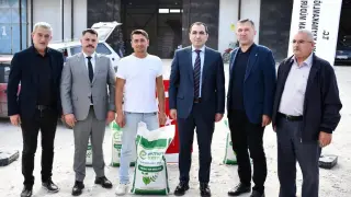 8 Bin 350 kilogram yem bezelyesi tohumu hibe edildi