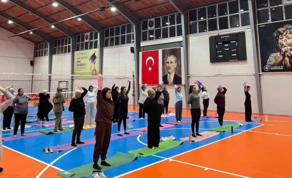 Sivrihisar’da kadınlara yönelik pilates kursu 57 kişinin katılımıyla başladı