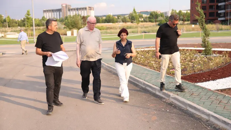 Odunpazarı'nda yeni park alanı için çalışmalar hız kesmeden sürüyor