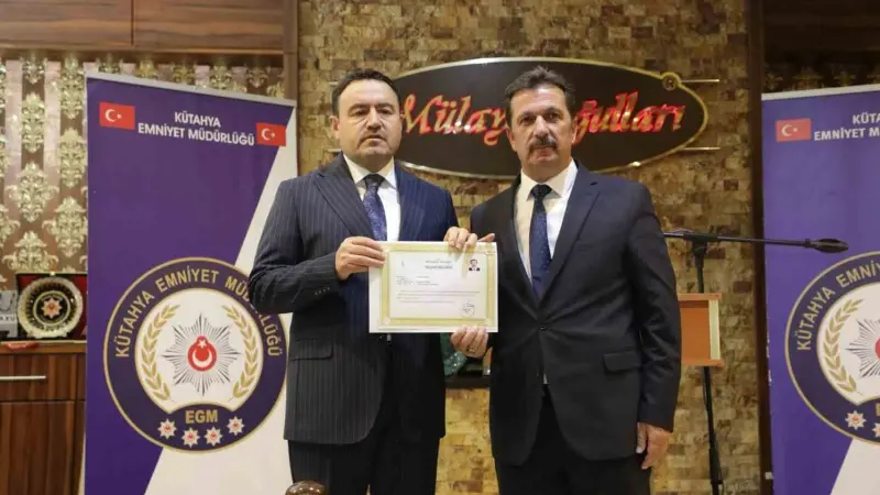 Osman Elbir için Kütahya’da veda yemeği düzenlendi