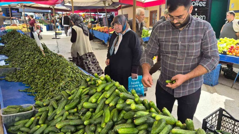 Pazarda turşu mesaisi başladı