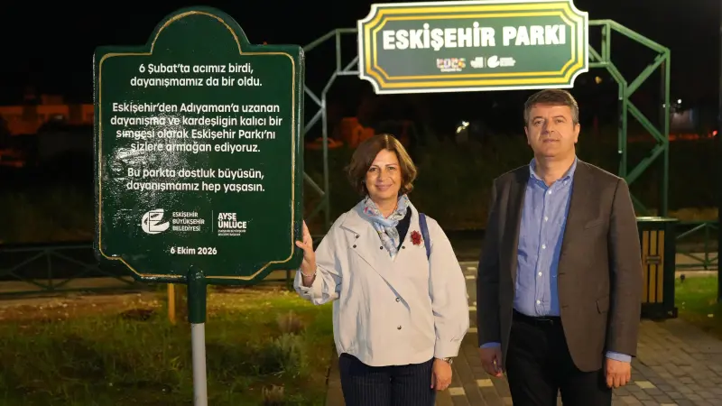 Eskişehir’in Dostluk Eli Adıyaman’da: Eskişehir Park Açıldı