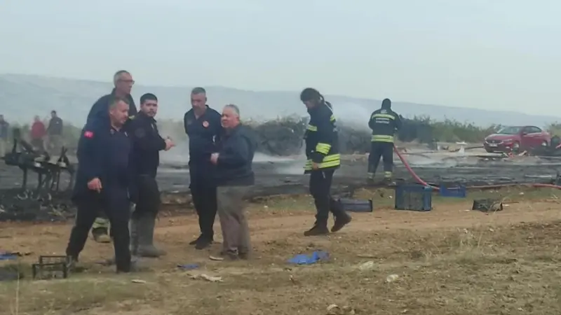 Eskişehir’de korkutan ot yangını