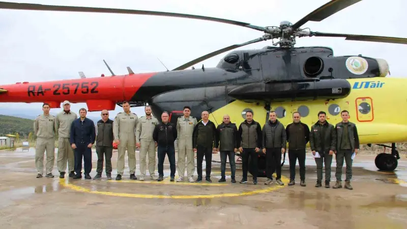 Kütahya’da yangın söndürme helikopterinin görev süresi tamamlandı